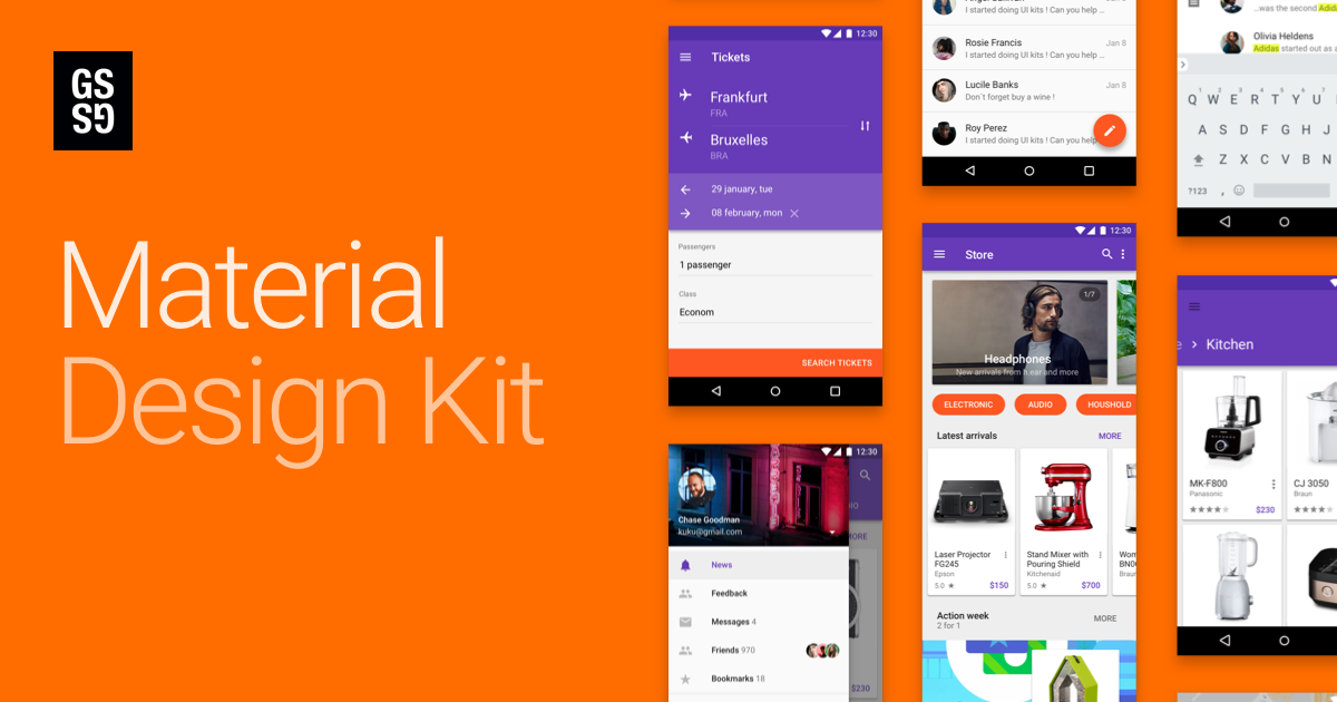 Material Design UI KIT - 300+ for Sketch by uicreativenet | ThemeForest