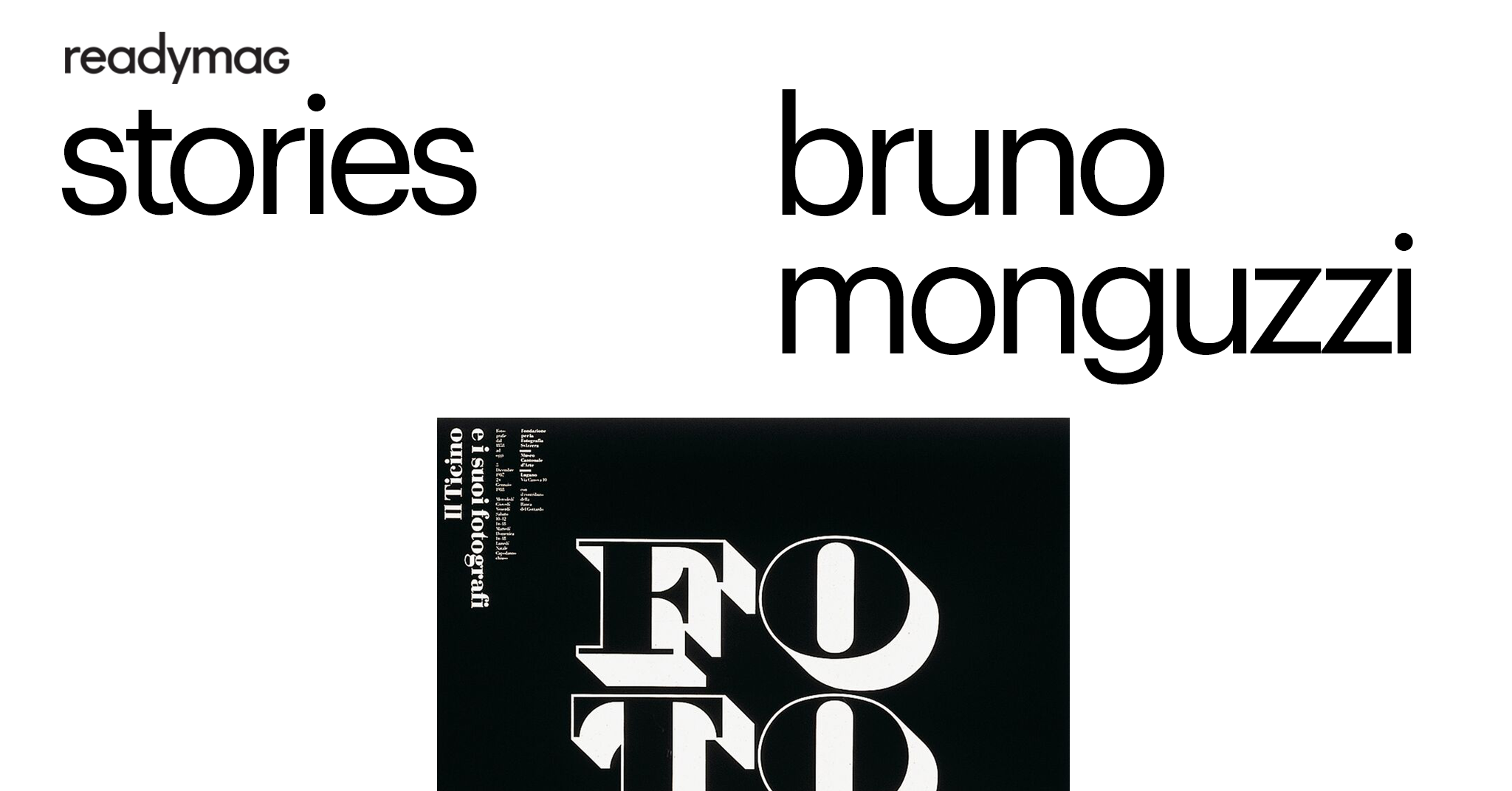 Readymag Stories: Bruno Monguzzi